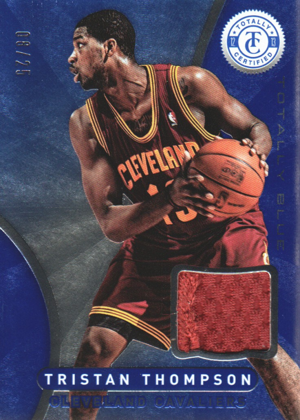 2012-13 Totally Certified Blue Materials Prime #52 Tristan Thompson/25