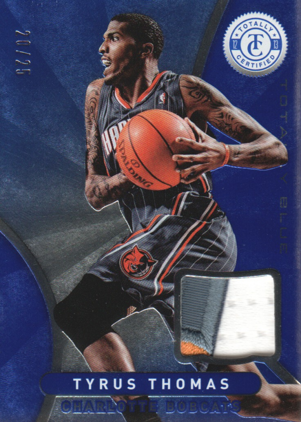 2012-13 Totally Certified Blue Materials Prime #53 Tyrus Thomas/25