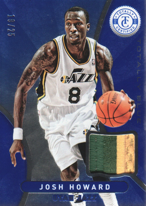 2012-13 Totally Certified Blue Materials Prime #70 Josh Howard/25