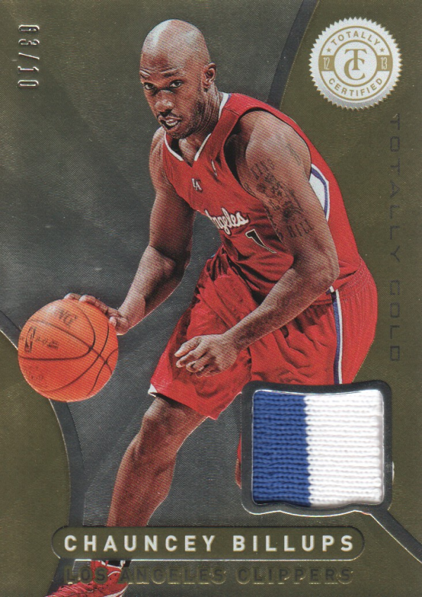 2012-13 Totally Certified Gold Materials Prime #188 Chauncey Billups/10