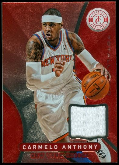 2012-13 Totally Certified Red Materials #11 Carmelo Anthony