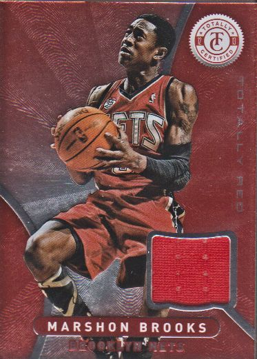 2012-13 Totally Certified Red Materials #39 MarShon Brooks