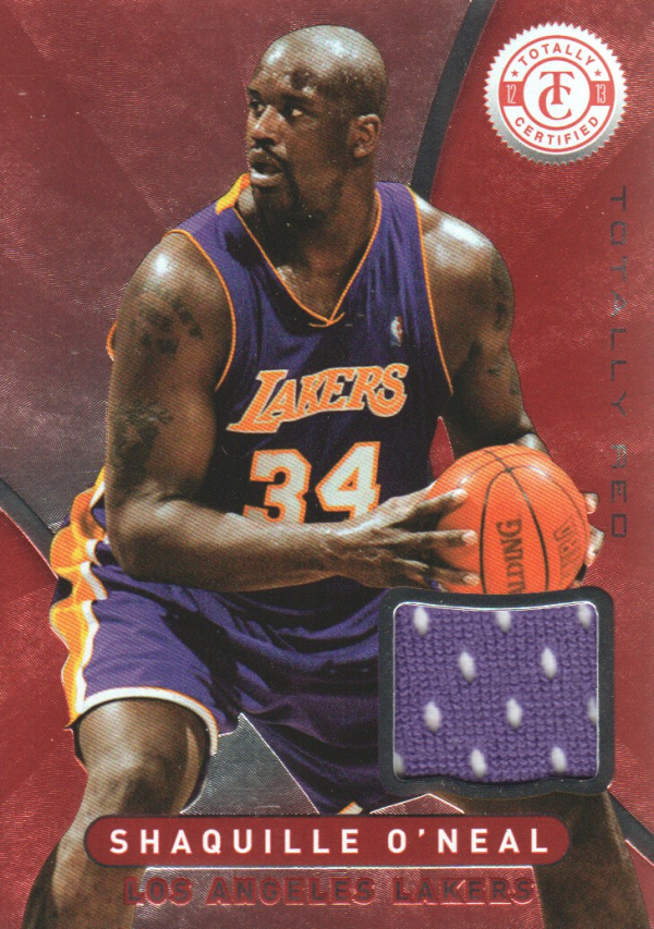 2012-13 Totally Certified Red Materials #46 Shaquille O'Neal