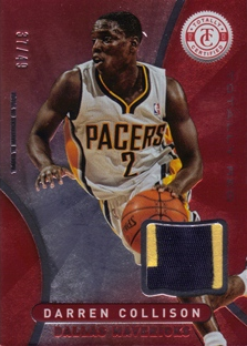2012-13 Totally Certified Red Materials Prime #60 Darren Collison