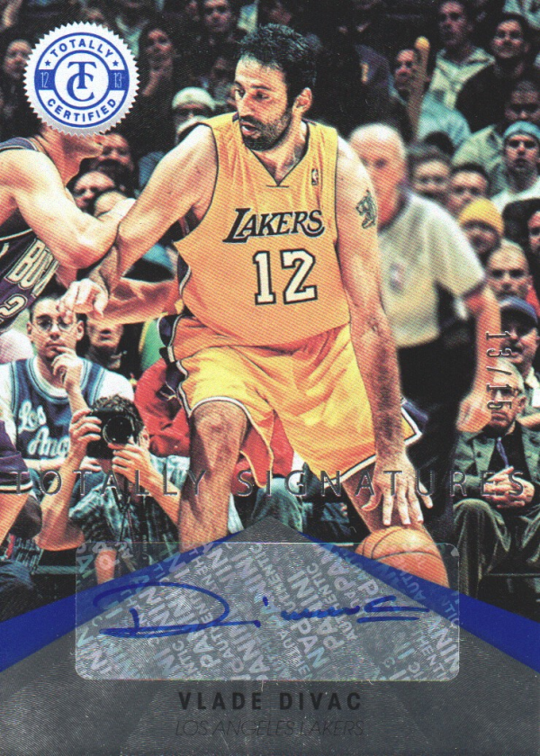 2012-13 Totally Certified Blue Autographs #99 Vlade Divac