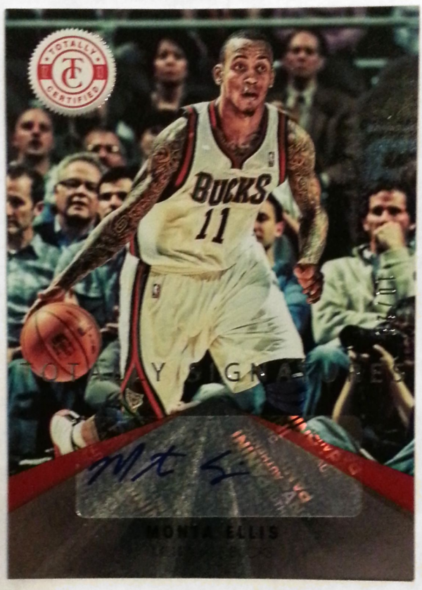 2012-13 Totally Certified Red Autographs #61 Monta Ellis