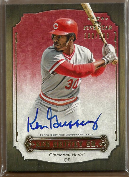 2012 Topps Five Star Retired Autographs #KGS Ken Griffey Sr. EXCH