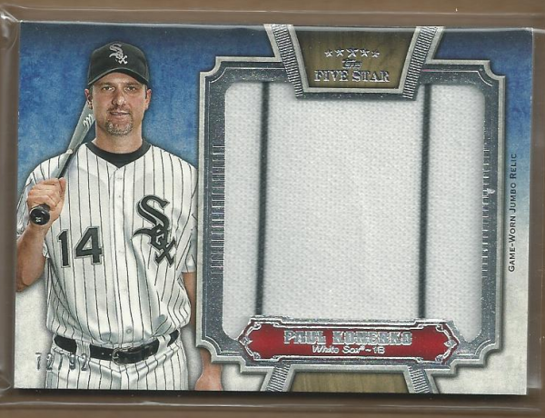 2012 Topps Five Star Jumbo Jersey #PK Paul Konerko