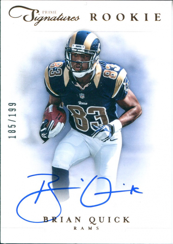 2012 Prime Signatures #246 Brian Quick AU/199 RC