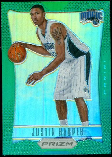 2012-13 Panini Prizm Prizms Green #229 Justin Harper