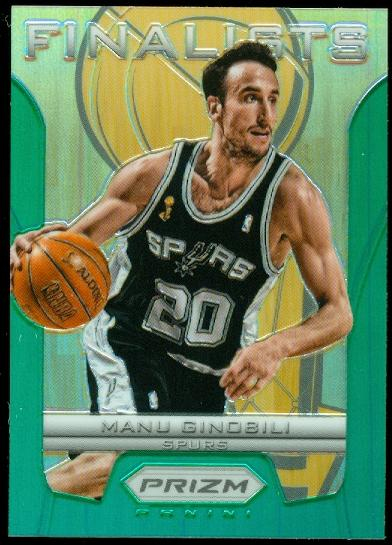 2012-13 Panini Prizm Finalists Prizms Green #34 Manu Ginobili