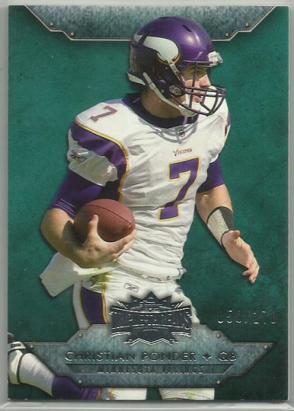 2012 Topps Triple Threads Emerald #56 Christian Ponder