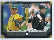 2012 Bowman Draft Dual Top 10 Picks #PH Andrew Heaney/Jarrod Parker