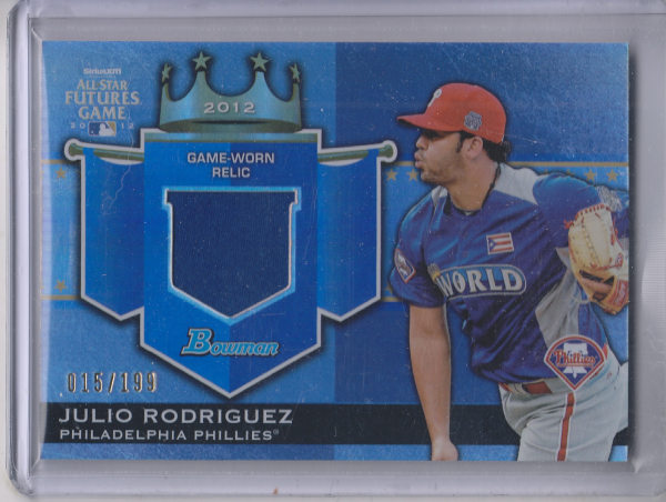 2012 Bowman Draft Future's Game Relics #JR Julio Rodriguez