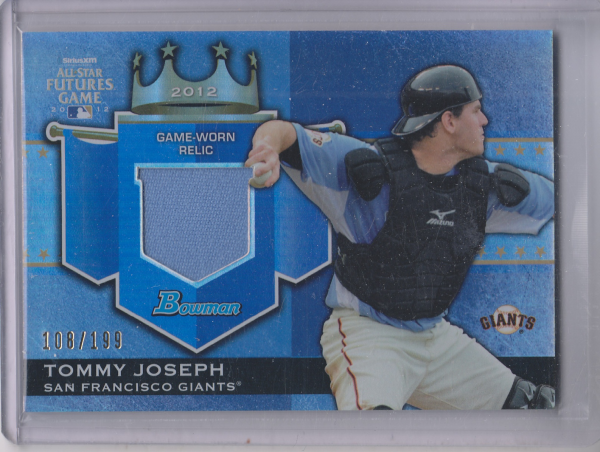 2012 Bowman Draft Future's Game Relics #TJ Tommy Joseph