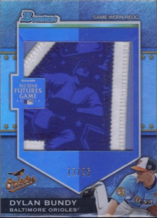2012 Bowman Draft Future's Game Jumbo Patch #DB Dylan Bundy