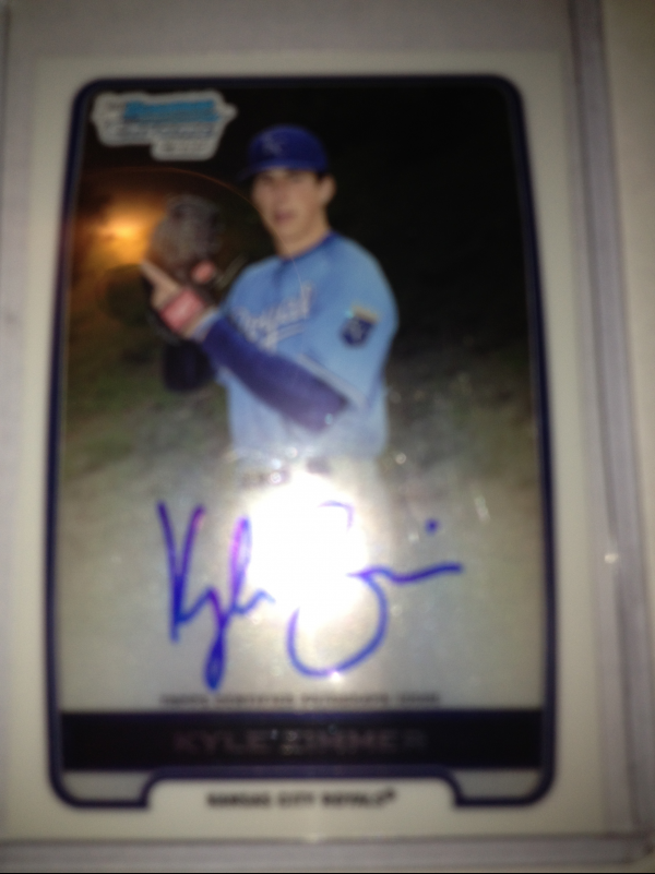 2012 Bowman Chrome Draft Draft Pick Autographs #KZ Kyle Zimmer