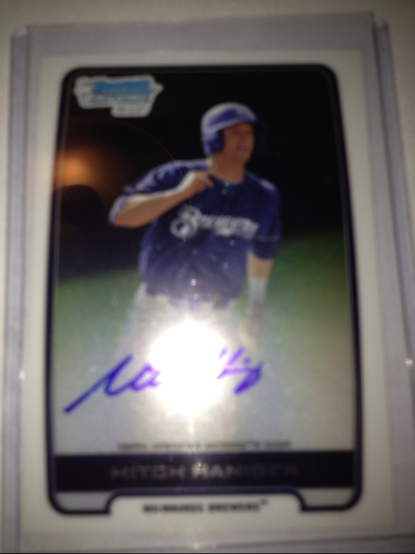 2012 Bowman Chrome Draft Draft Pick Autographs #MH Mitch Haniger