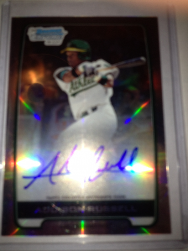 2012 Bowman Chrome Draft Draft Pick Autographs Refractors #AR Addison Russell