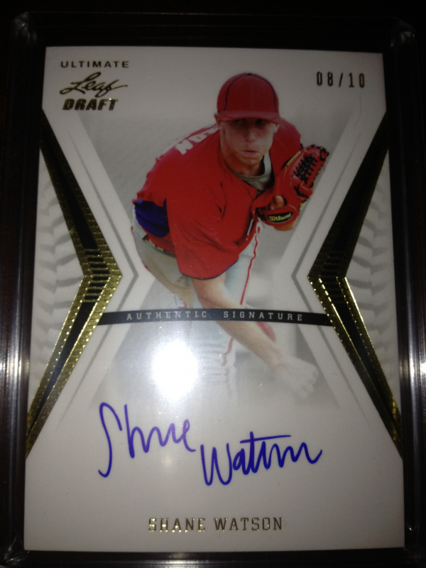 2012 Leaf Ultimate Draft Gold #SW1 Shane Watson