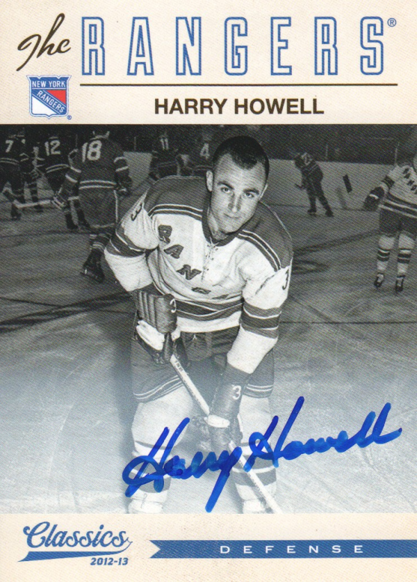 2012-13 Classics Signatures Autographs #144 Harry Howell