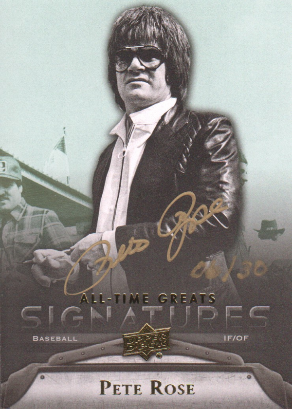2012 Upper Deck All-Time Greats Signatures #GAPR2 Pete Rose/30