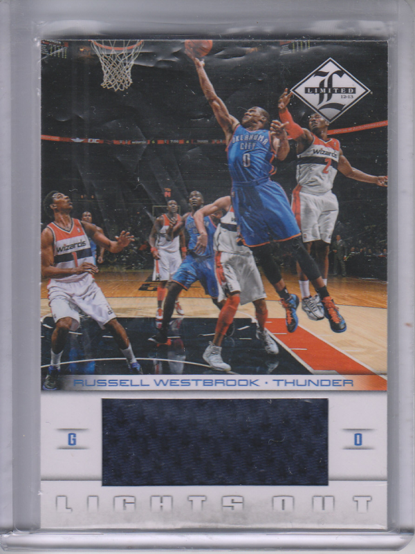 2012-13 Limited Lights Out Materials #18 Russell Westbrook/199