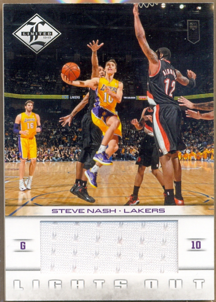 2012-13 Limited Lights Out Materials #21 Steve Nash/199