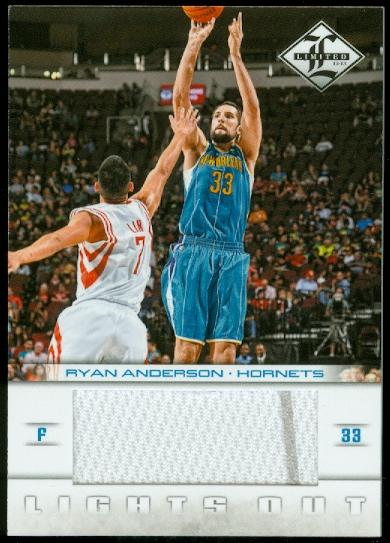 2012-13 Limited Lights Out Materials #28 Ryan Anderson/64