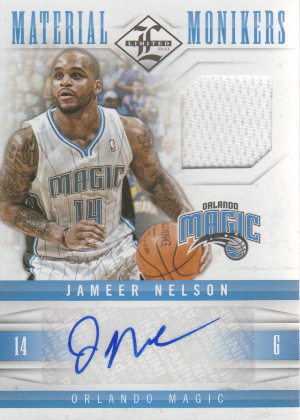 2012-13 Limited Monikers Materials #16 Jameer Nelson/49