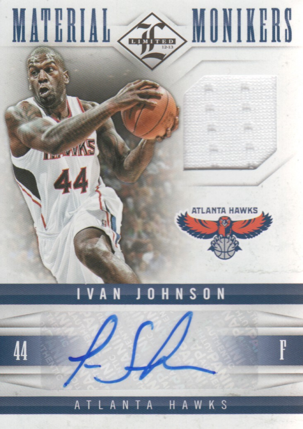 2012-13 Limited Monikers Materials #29 Ivan Johnson/99