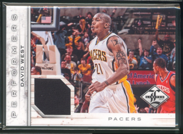 2012-13 Limited Performers Materials #15 David West/199