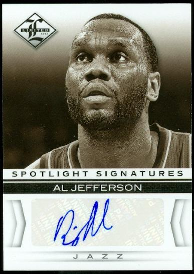 2012-13 Limited Spotlight Signatures #29 Al Jefferson/49