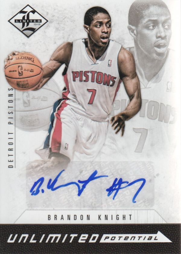 2012-13 Limited Unlimited Potential Signatures #5 Brandon Knight/199