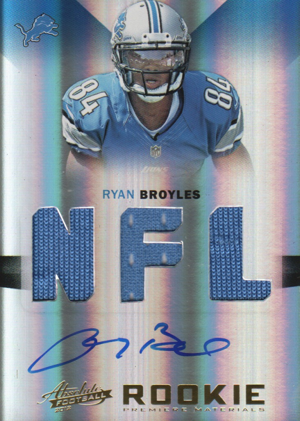2012 Absolute #231 Ryan Broyles JSY AU RC