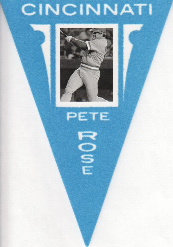 2012 Panini Golden Age Ferguson Bakery Pennants Blue #36 Pete Rose