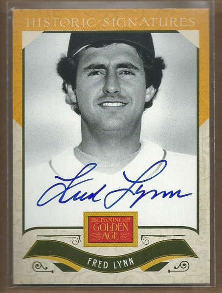 2012 Panini Golden Age Historic Signatures #6 Fred Lynn