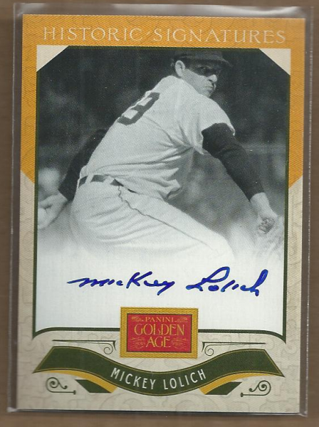 2012 Panini Golden Age Historic Signatures #12 Mickey Lolich