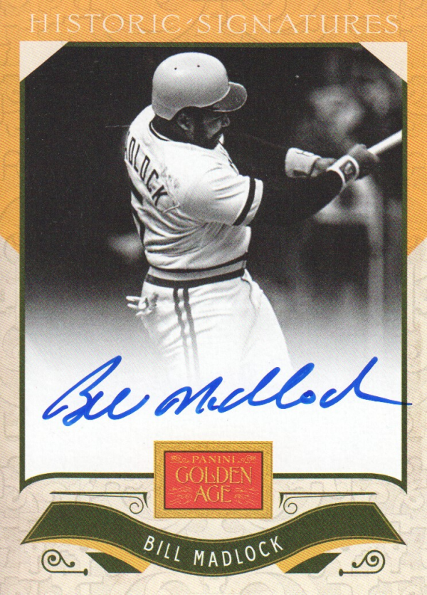 2012 Panini Golden Age Historic Signatures #13 Bill Madlock