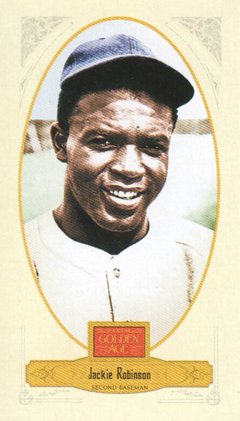 2012 Panini Golden Age Mini Broadleaf Brown Ink #41 Jackie Robinson
