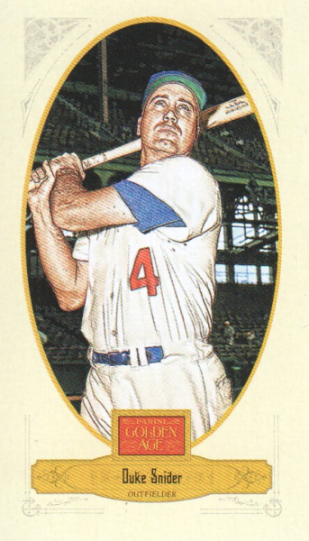 2012 Panini Golden Age Mini Broadleaf Brown Ink #68 Duke Snider