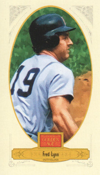 2012 Panini Golden Age Mini Broadleaf Brown Ink #127 Fred Lynn