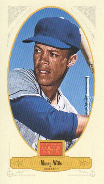 2012 Panini Golden Age Mini Broadleaf Brown Ink #140 Maury Wills