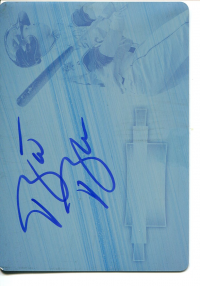 2012 Bowman Sterling Prospect Autographs Printing Plates Cyan #BB Barrett Barnes front image