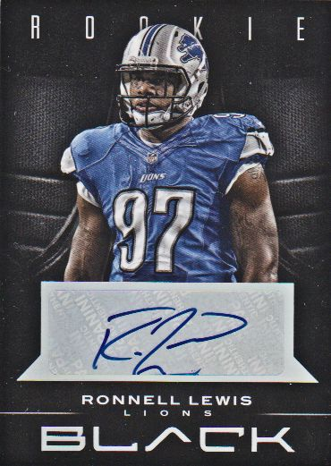 2012 Panini Black #182 Ronnell Lewis RC