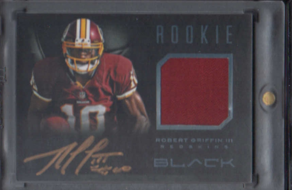 2012 Panini Black #R2 Robert Griffin III JSY AU RC