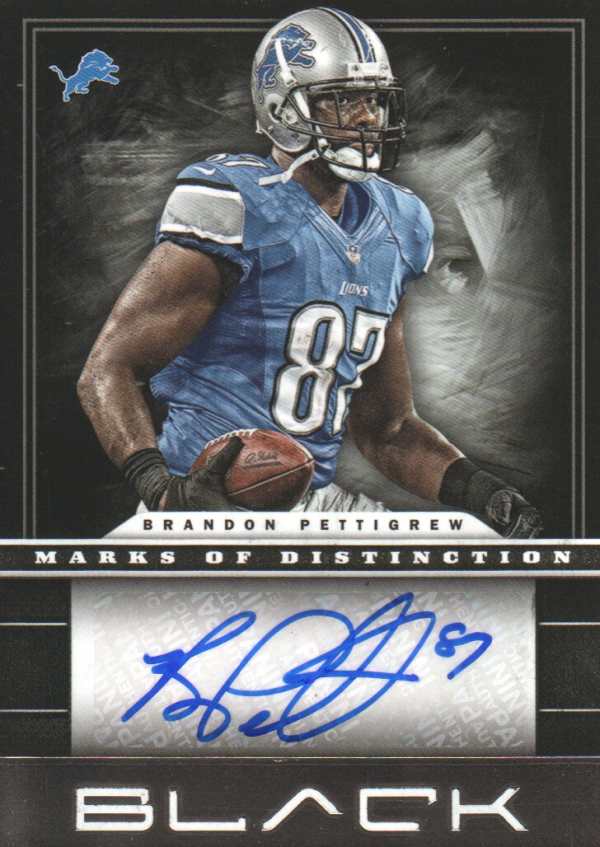 2012 Panini Black Marks of DistInction #12 Brandon Pettigrew/49