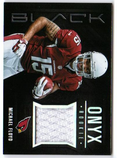 2012 Panini Black Onyx Rookie Materials #8 Michael Floyd