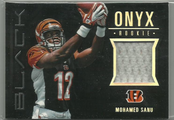 2012 Panini Black Onyx Rookie Materials #16 Mohamed Sanu