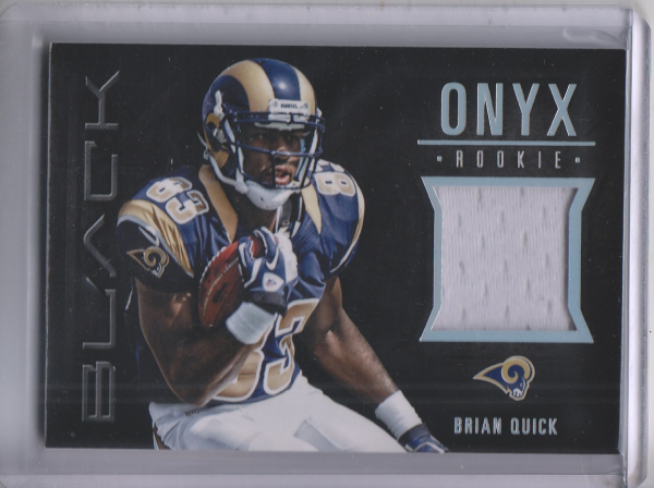 2012 Panini Black Onyx Rookie Materials #32 Brian Quick